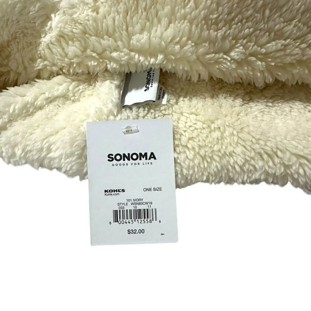 Sonoma Women’s Fur lined Hand warmer - ivory